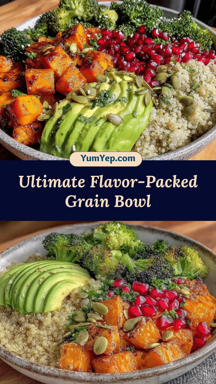 wholesome grain bowl with roasted sweet potato avocado recipe