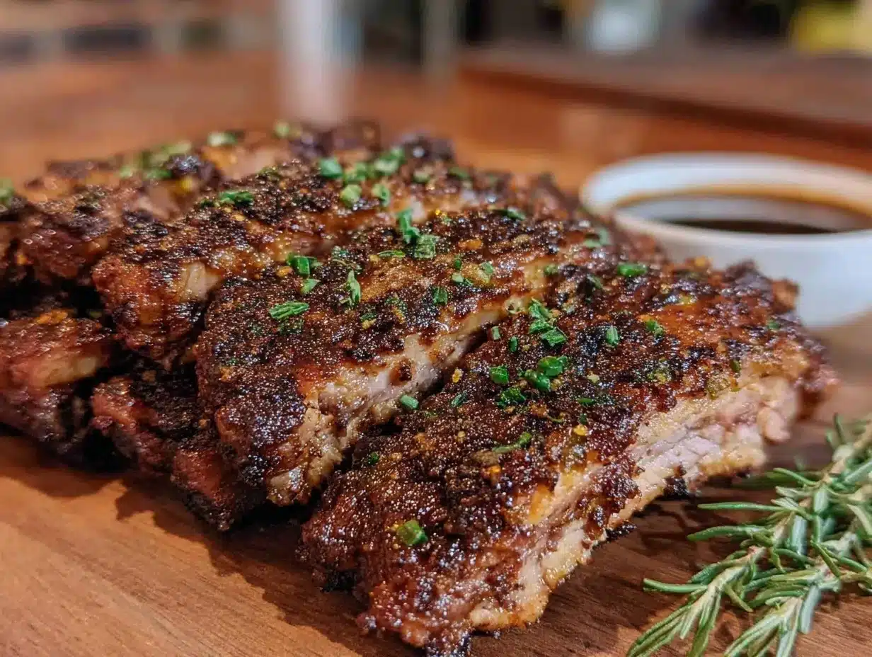 BBQ dry rub ribs preparation steps