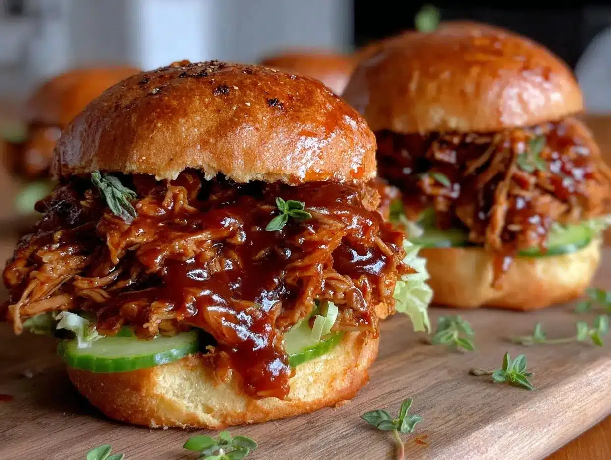 bbq pulled chicken sandwiches preparation steps