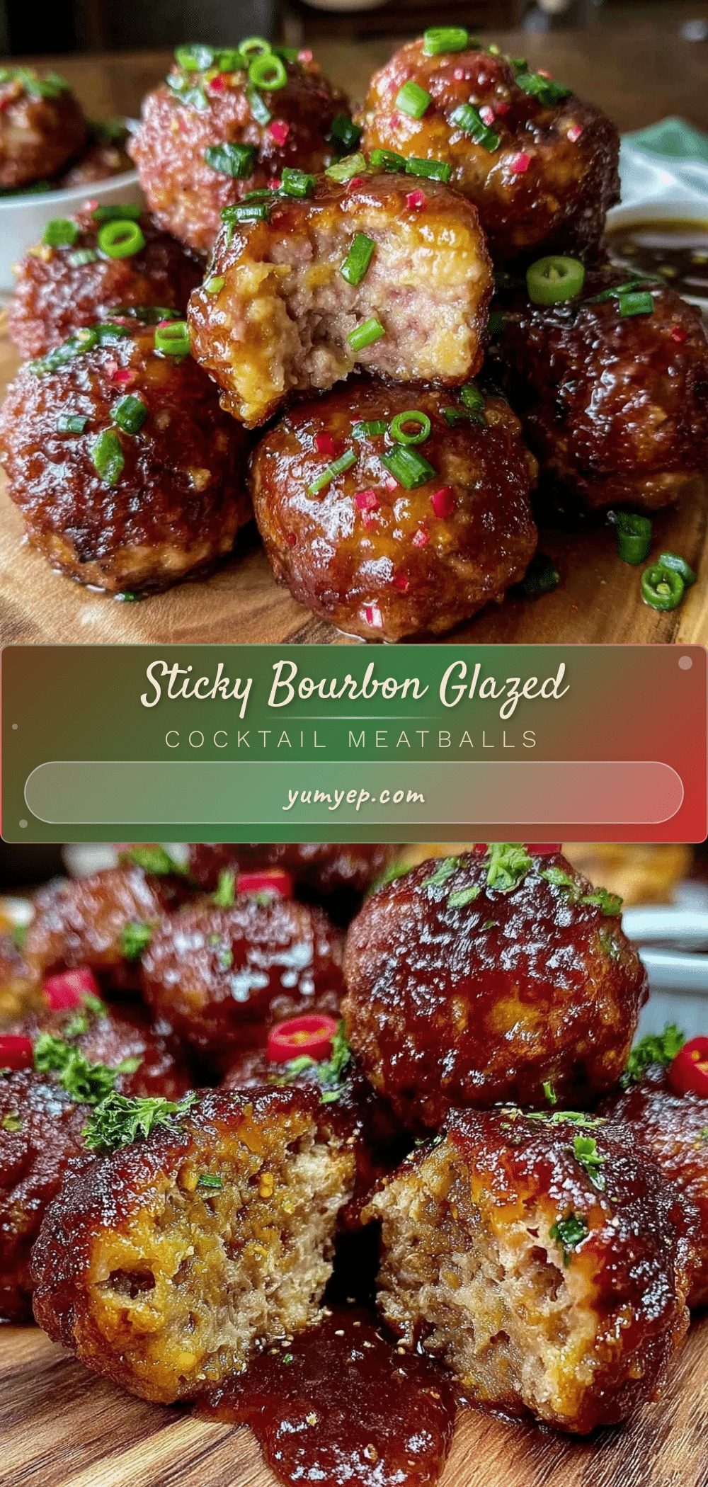 bourbon glazed cocktail meatballs recipe