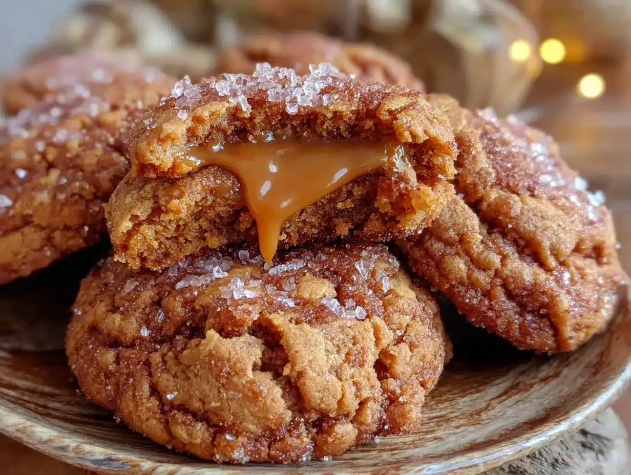brown sugar cinnamon caramel cookies preparation steps
