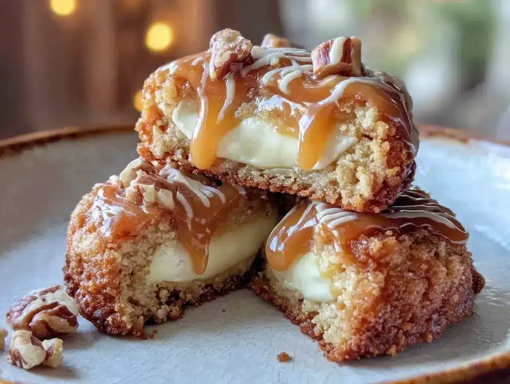 caramel cheesecake cookies - featured image