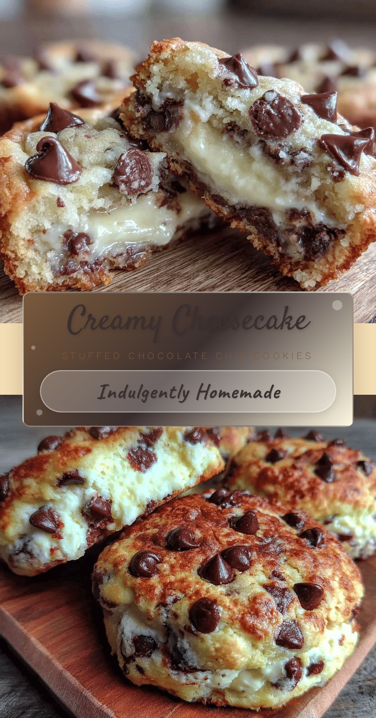 cheesecake stuffed chocolate chip cookies recipe