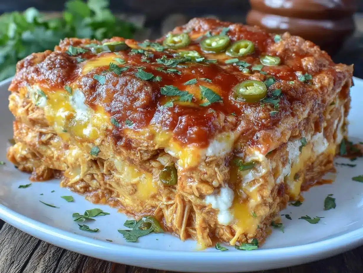 chicken enchilada casserole preparation steps