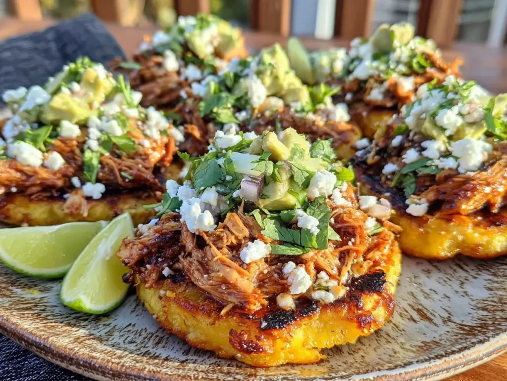 chicken tinga tostadas - featured image