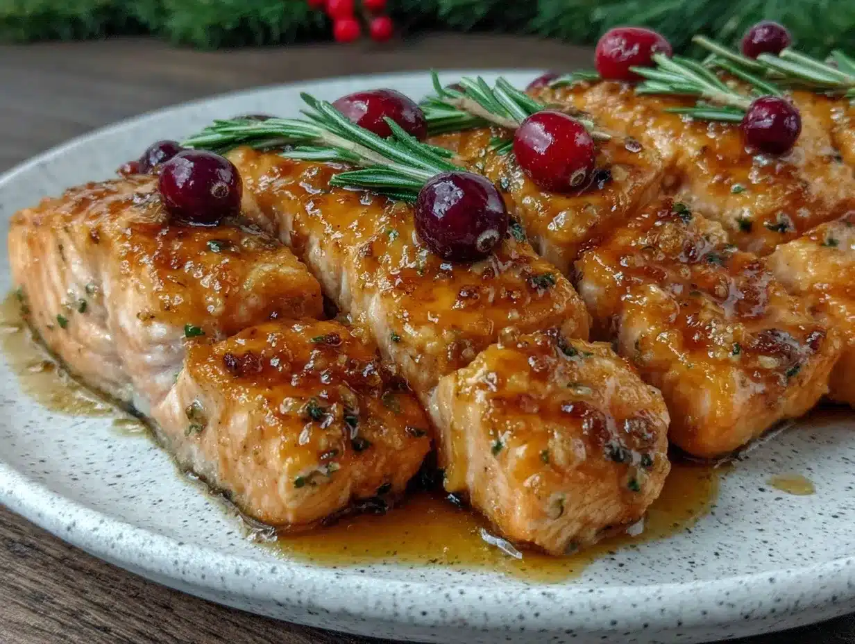 christmas baked salmon recipe preparation steps