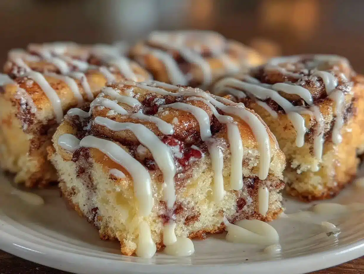 cinnamon roll bars recipe preparation steps