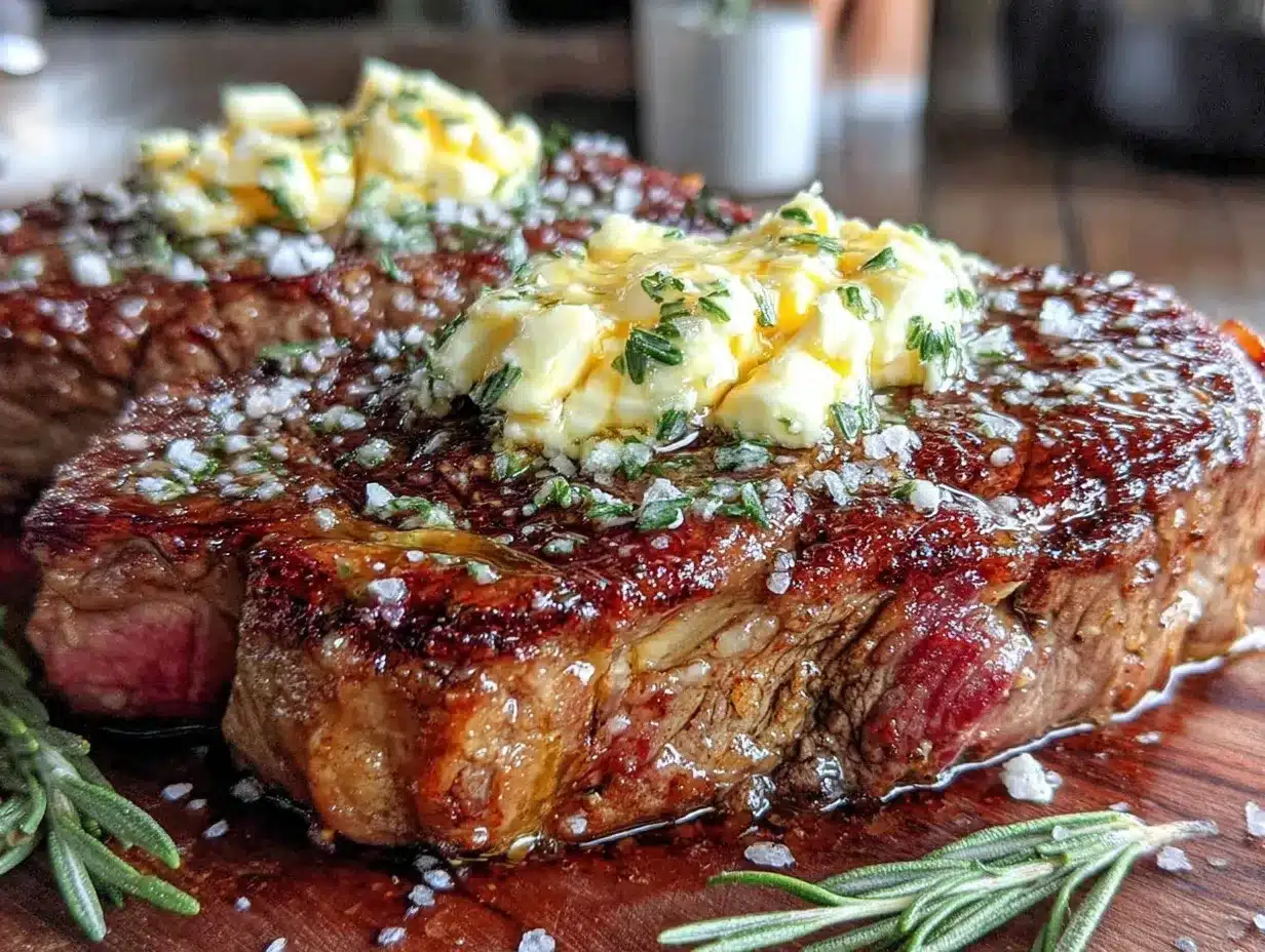 cowboy butter steak preparation steps