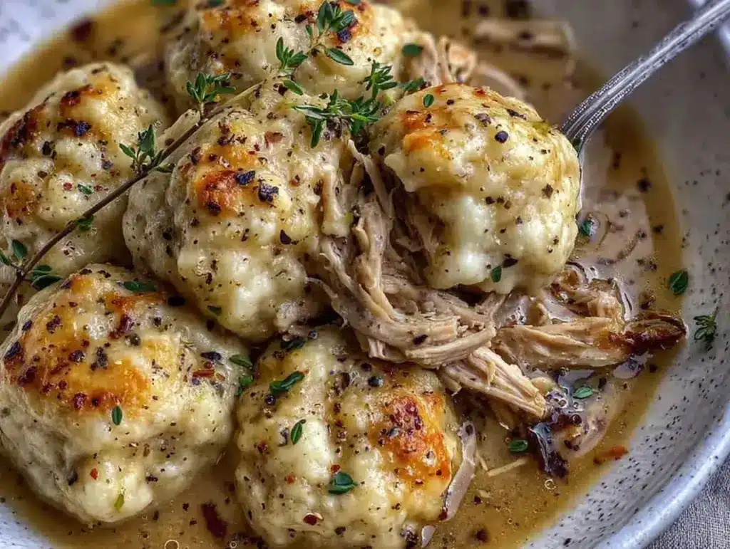 cozy chicken and dumplings recipe - featured image