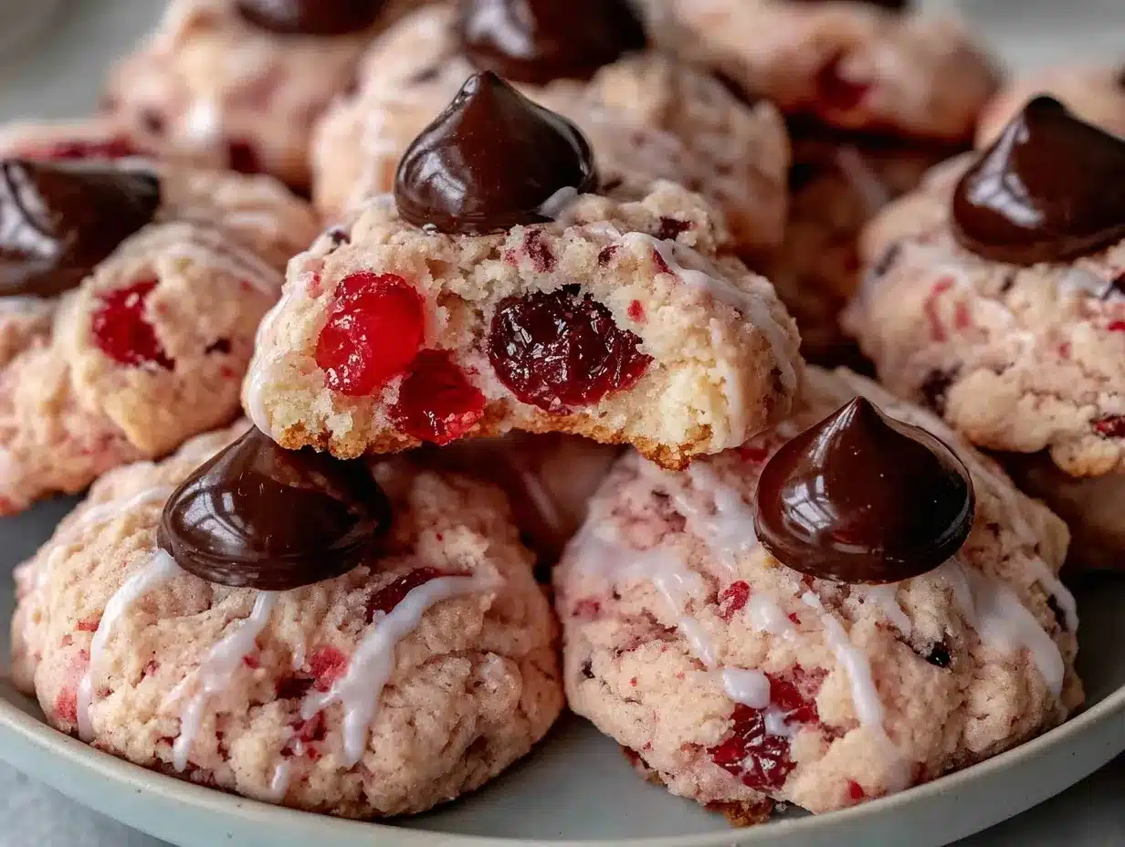 cozy christmas cherry blossoms cookies preparation steps