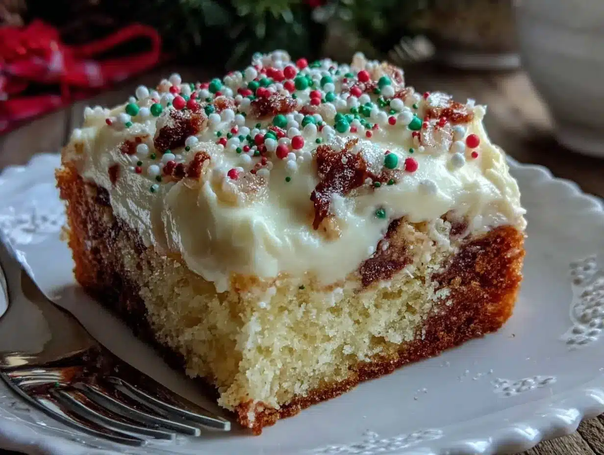 cozy christmas sugar cookie bars preparation steps