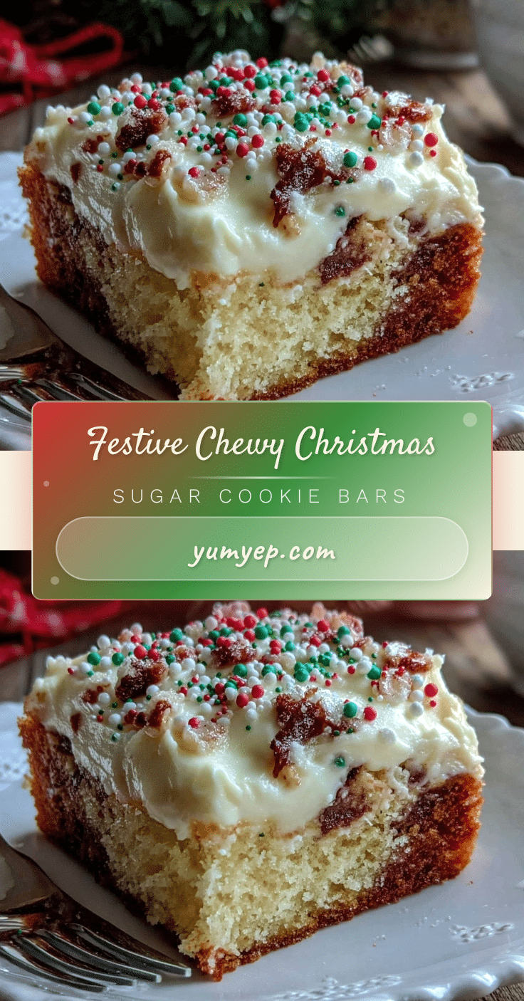 cozy christmas sugar cookie bars recipe