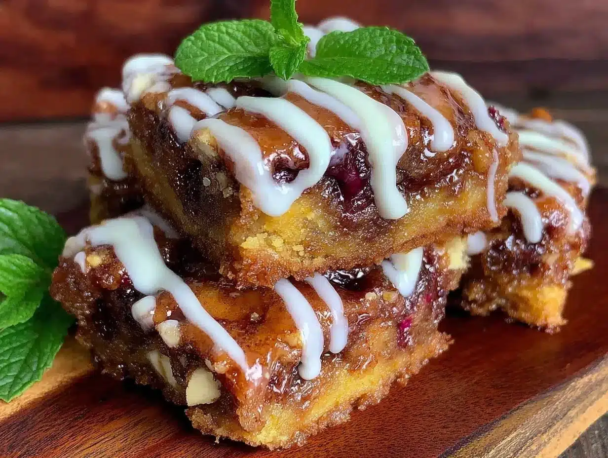 cozy cinnamon roll bars preparation steps