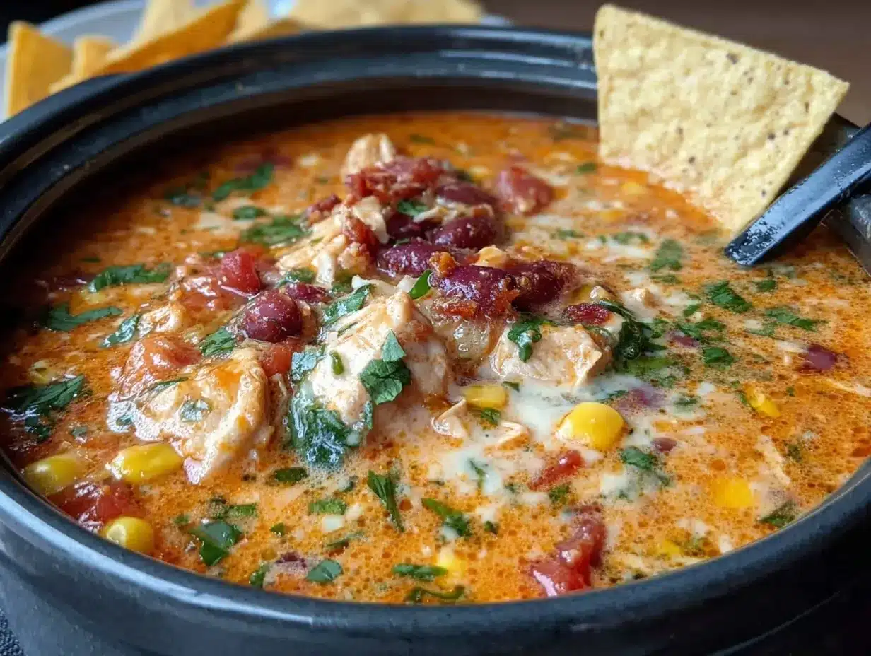 cozy crockpot chicken tortilla soup preparation steps