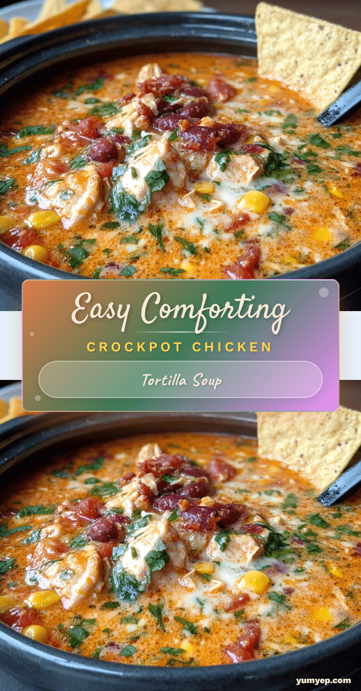 cozy crockpot chicken tortilla soup recipe