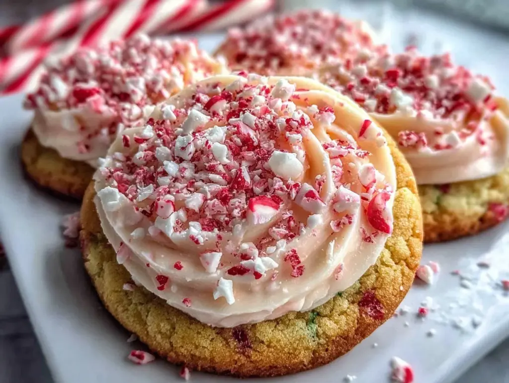 cozy peppermint sugar cookies - featured image
