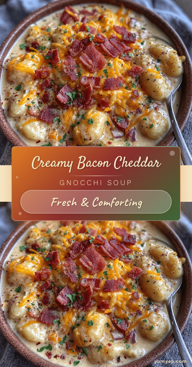 creamy bacon cheddar gnocchi soup recipe