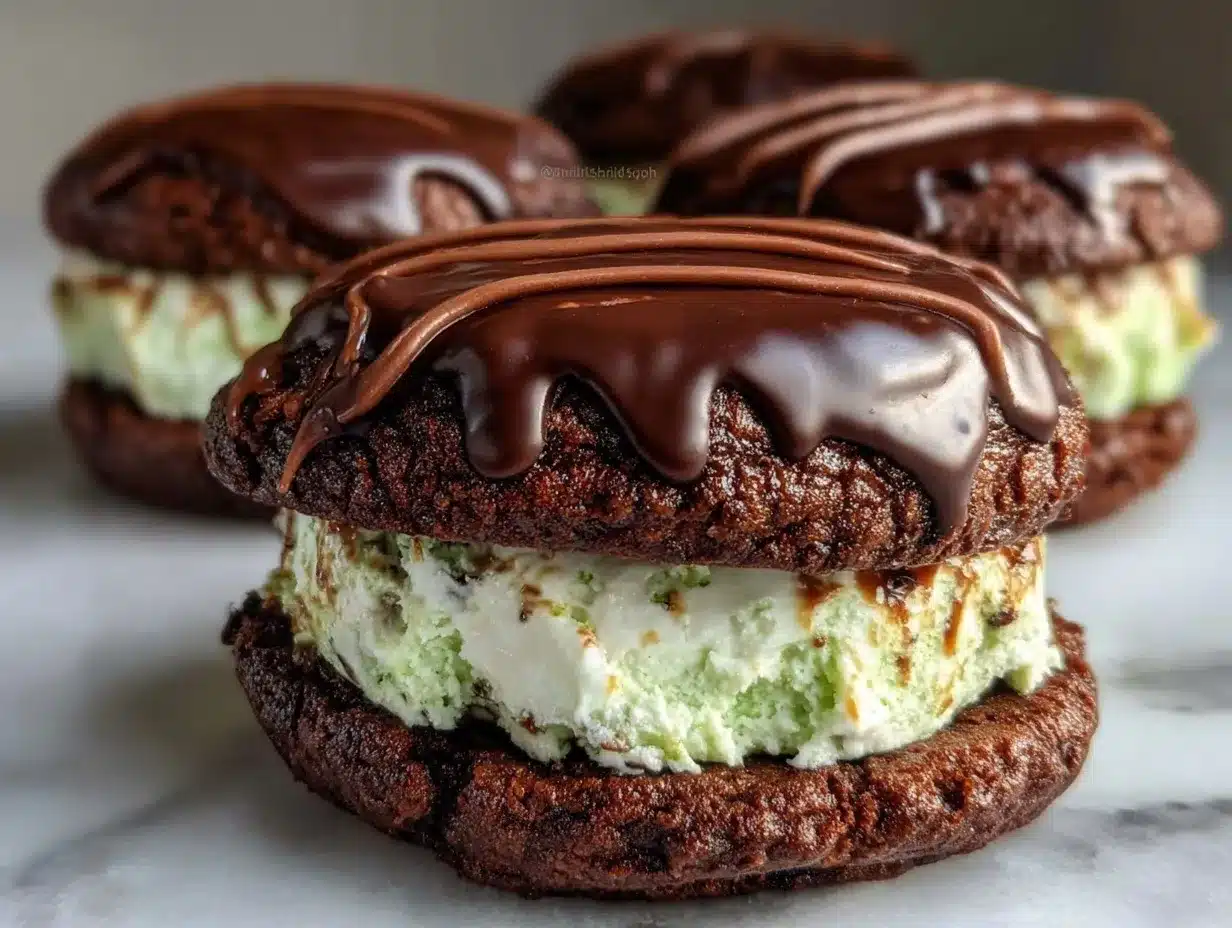 creamy chocolate mint cookies preparation steps
