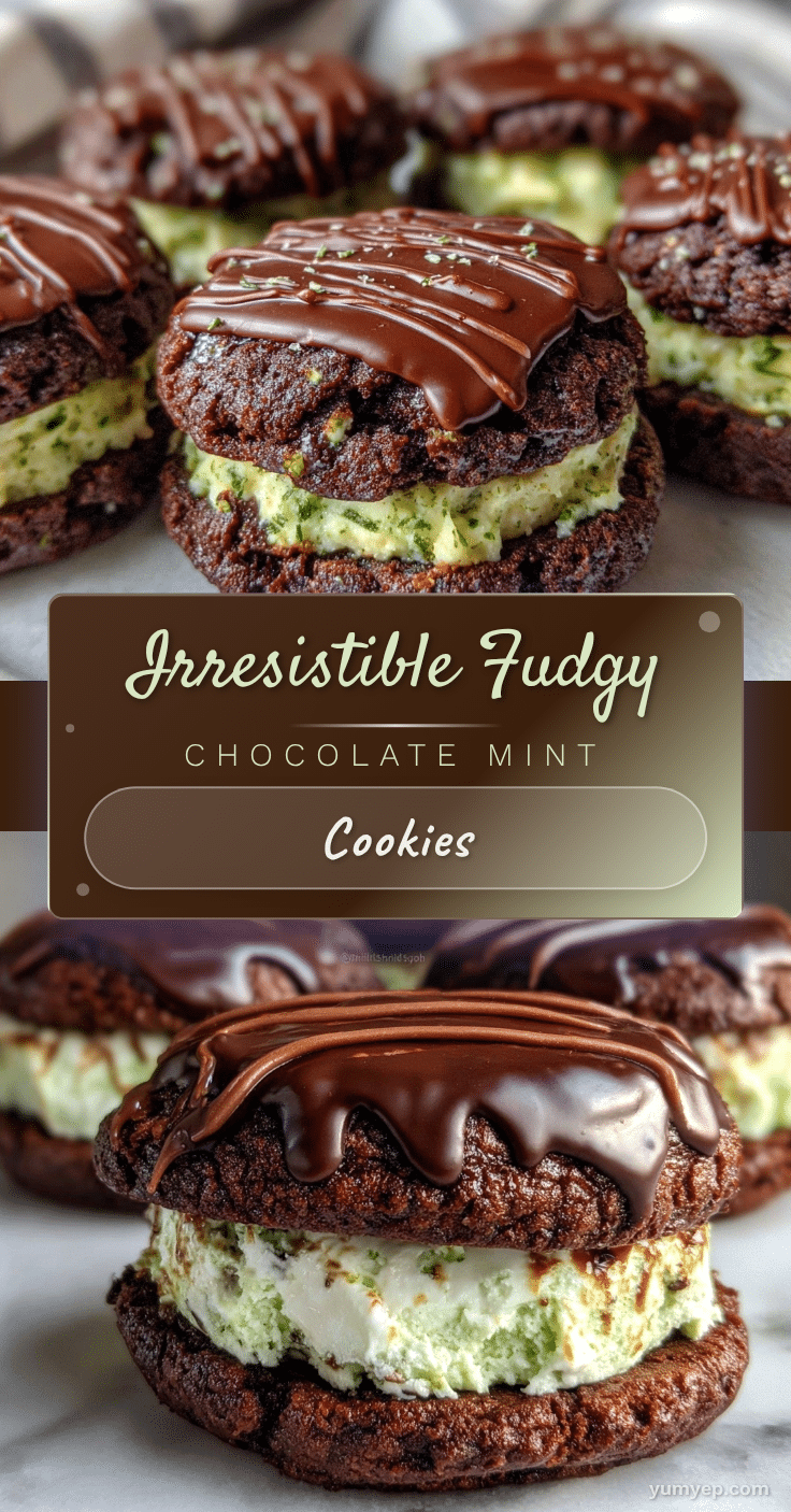 creamy chocolate mint cookies recipe