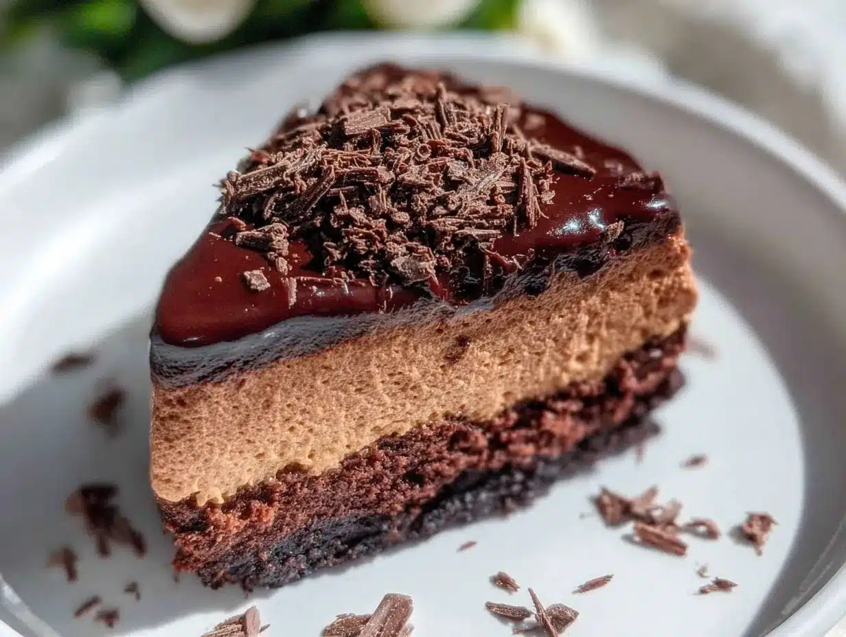 Creamy Chocolate Mousse Cake preparation steps