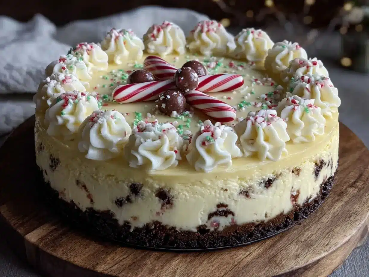 creamy christmas cheesecake preparation steps