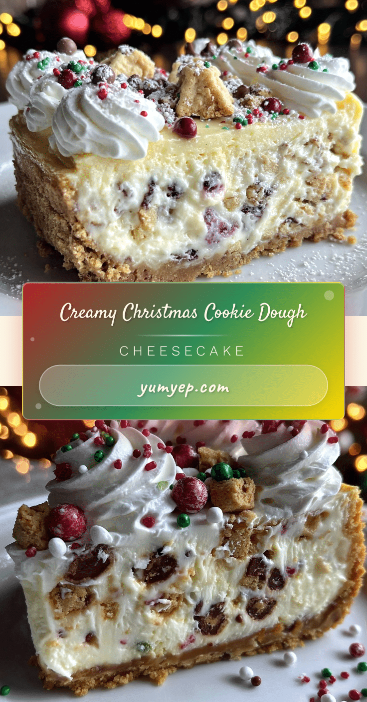 creamy christmas cookie dough cheesecake recipe