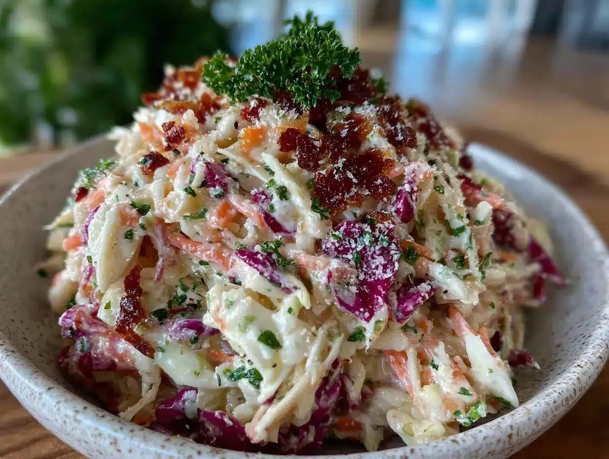 creamy coleslaw with vinegar preparation steps