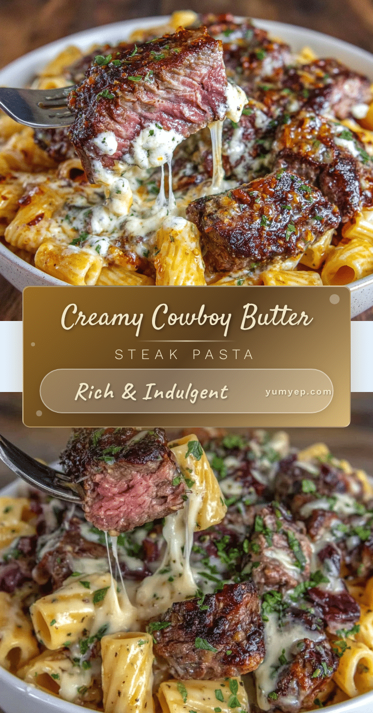 creamy cowboy butter steak pasta recipe recipe