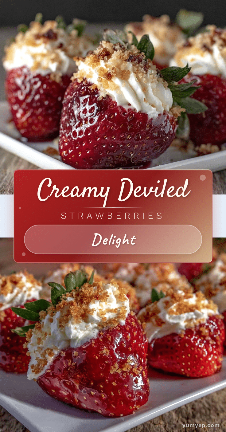 creamy deviled strawberries recipe