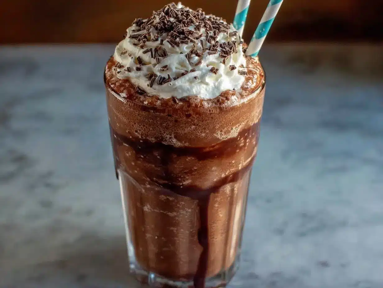 creamy frozen hot chocolate recipe preparation steps
