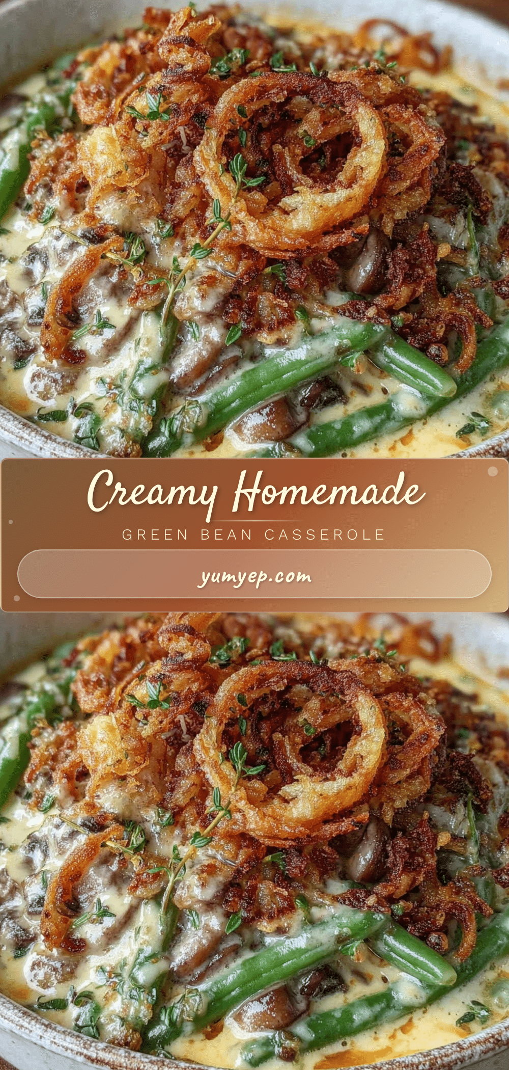 creamy green bean casserole from scratch recipe