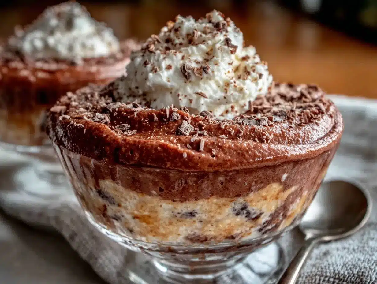 Creamy Irish Cream Chocolate Mousse preparation steps