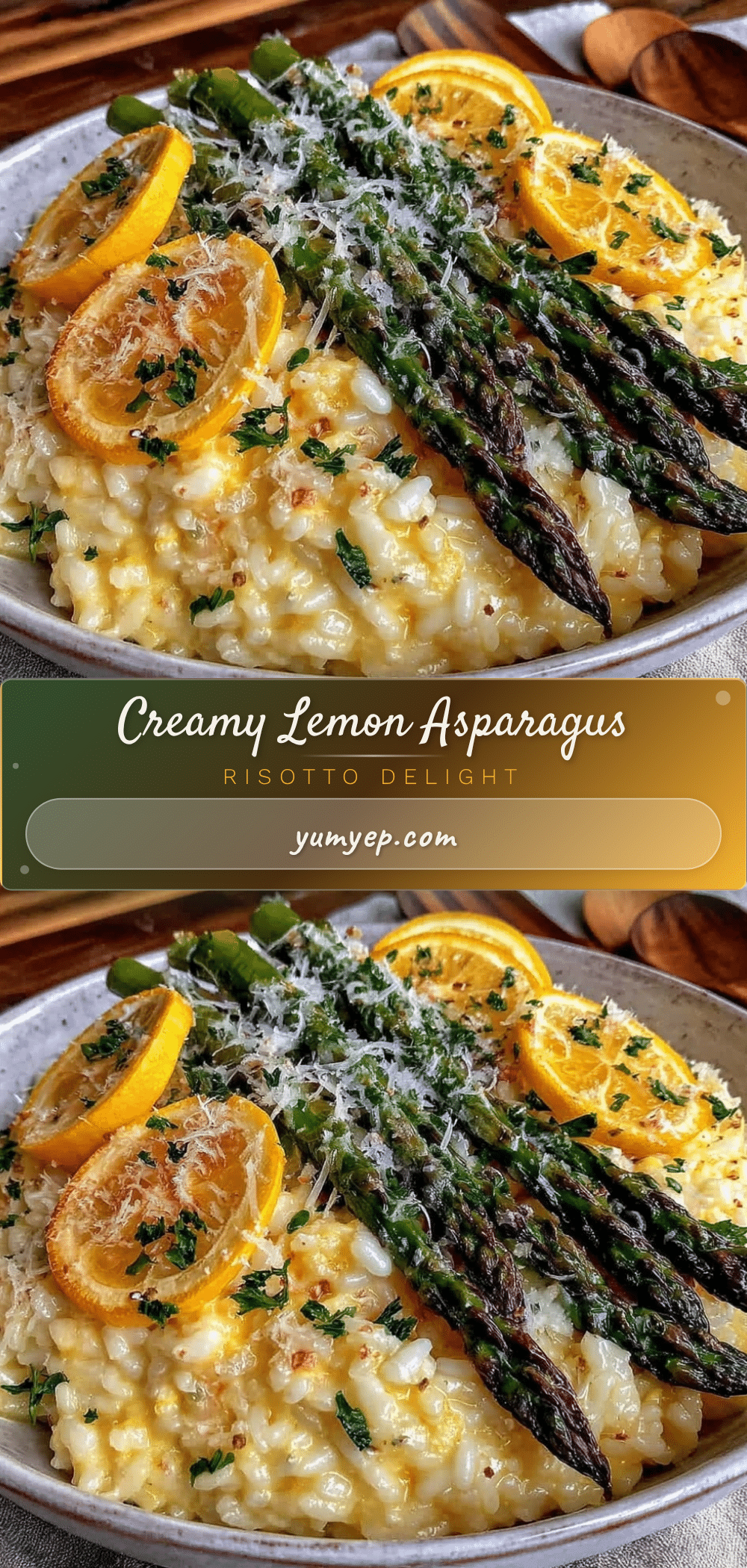 creamy lemon asparagus risotto recipe