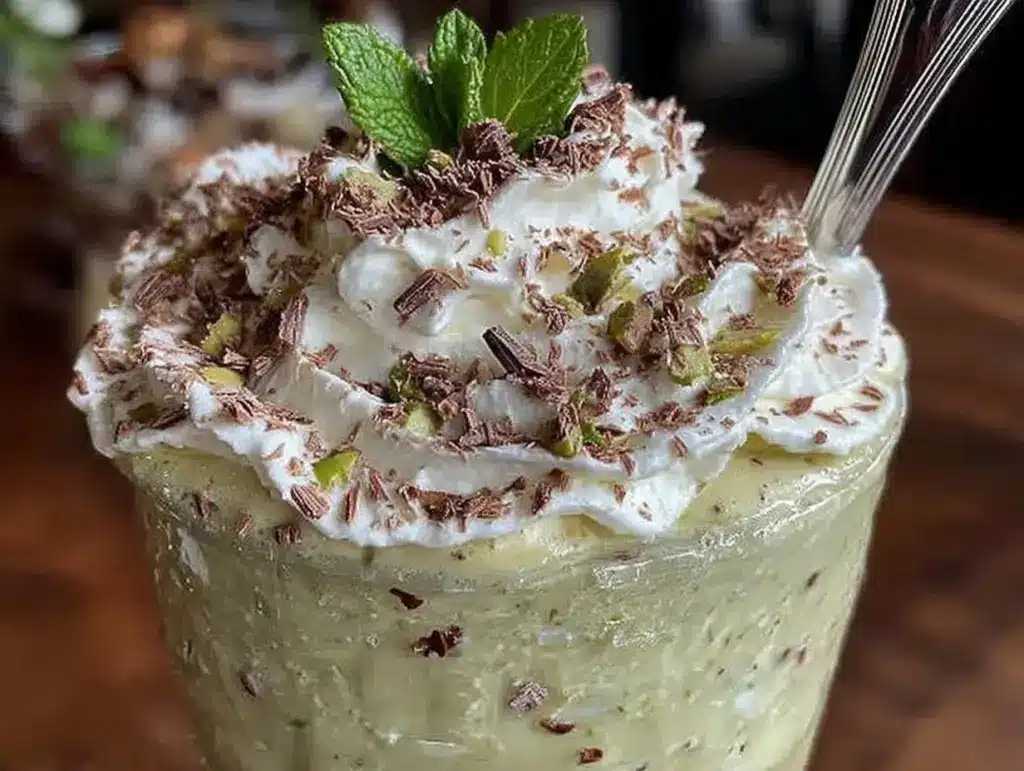 Creamy Mint Baileys Milkshake - featured image