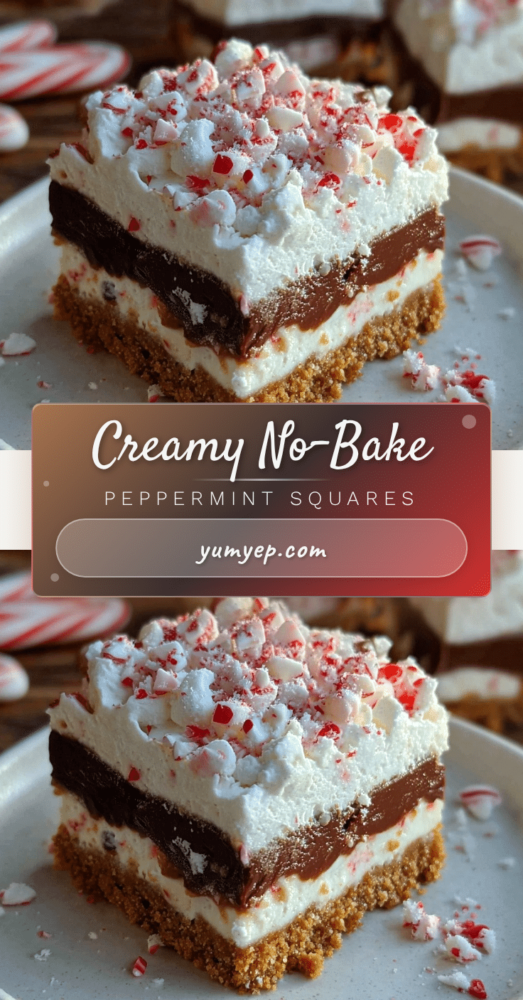creamy no-bake peppermint squares recipe
