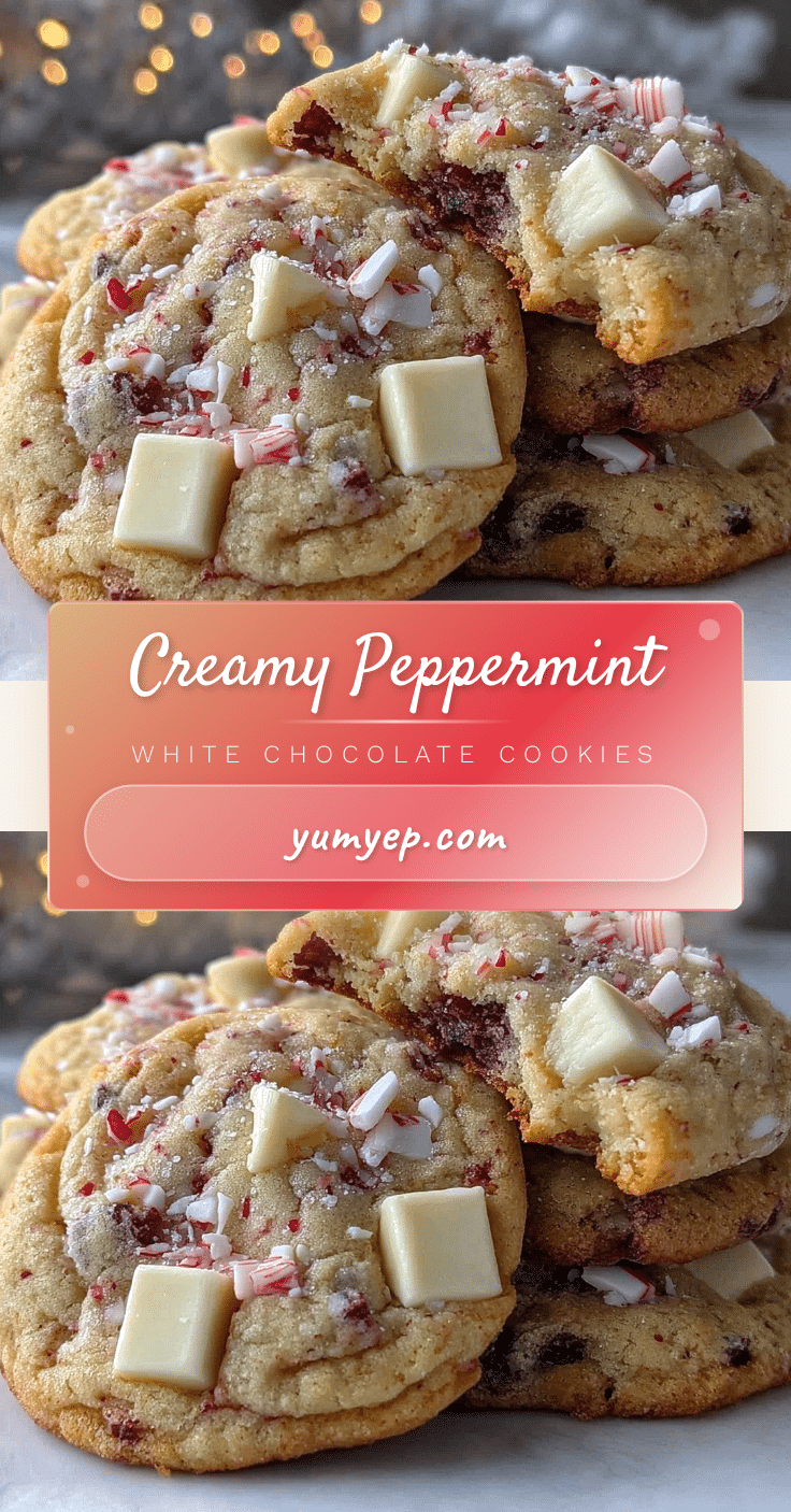 creamy peppermint white chocolate pudding cookies recipe