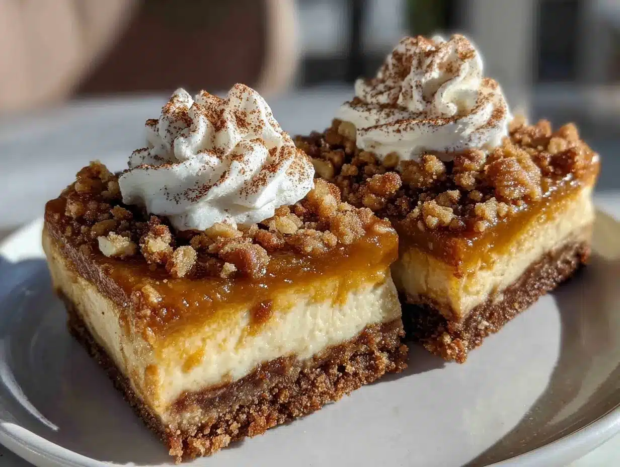 creamy pumpkin cheesecake bars preparation steps