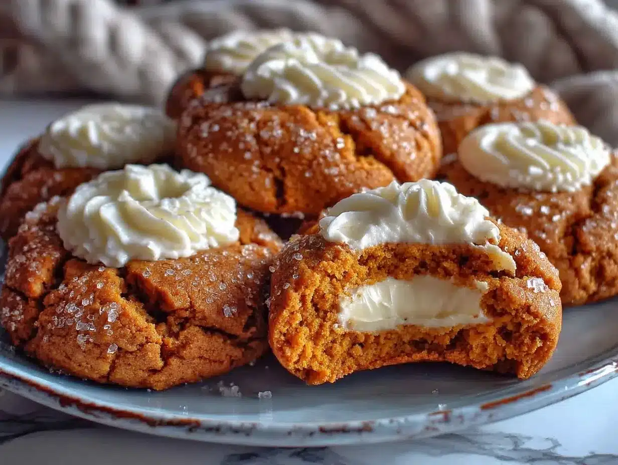 creamy pumpkin cheesecake cookies preparation steps