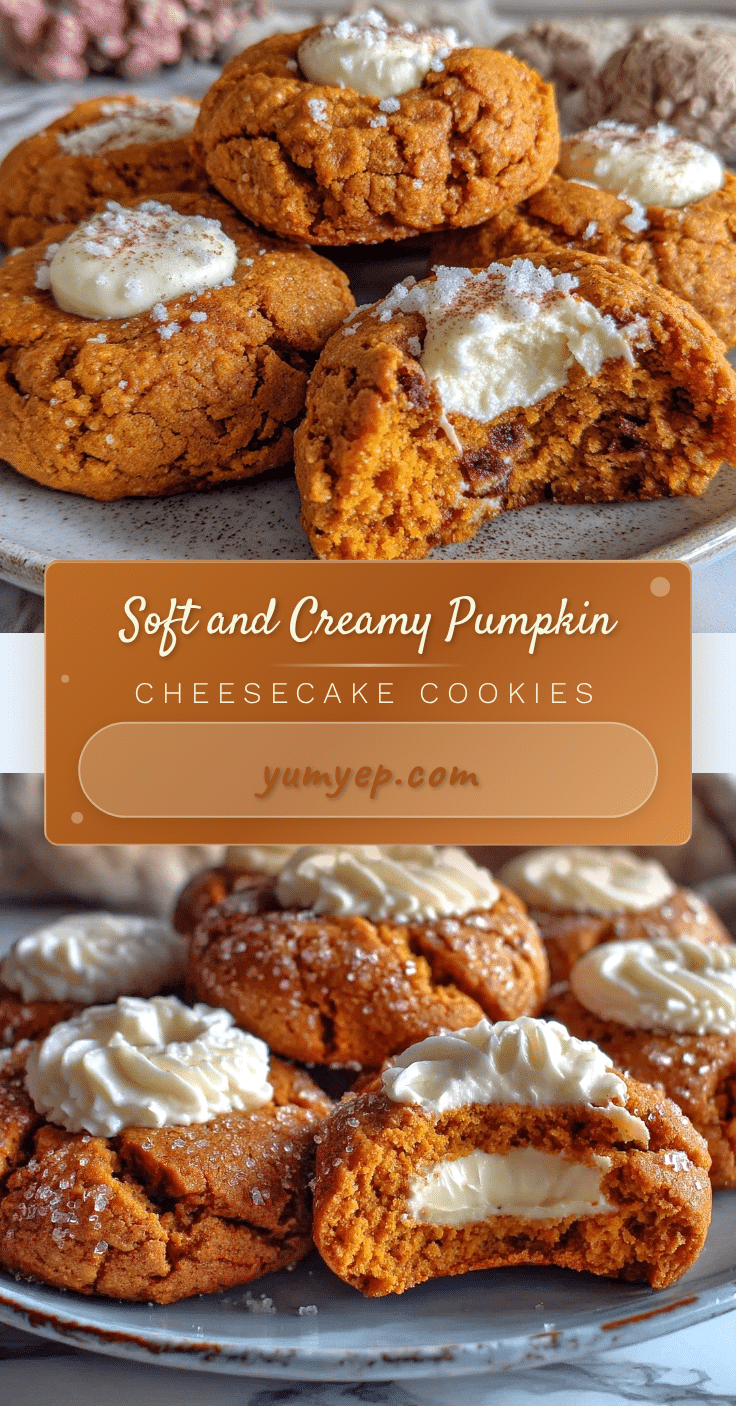 creamy pumpkin cheesecake cookies recipe