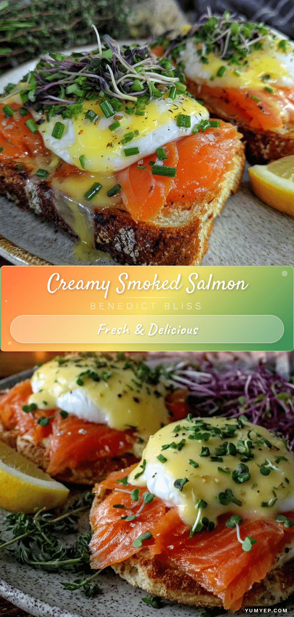 creamy smoked salmon benedict recipe