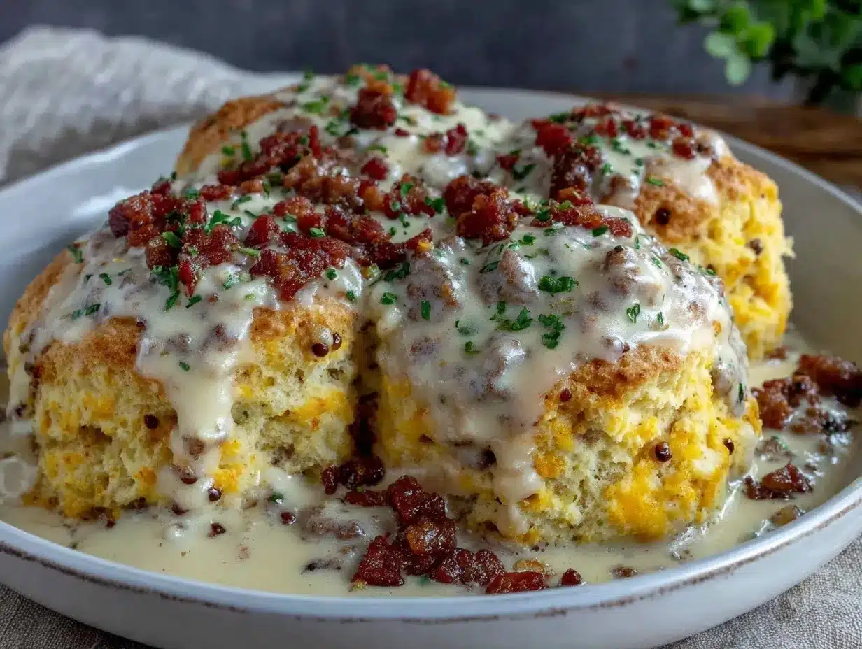 creamy southern biscuits and gravy preparation steps