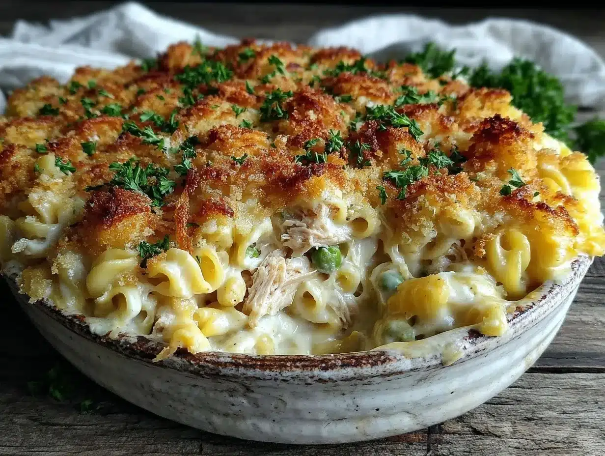 creamy tuna noodle casserole preparation steps