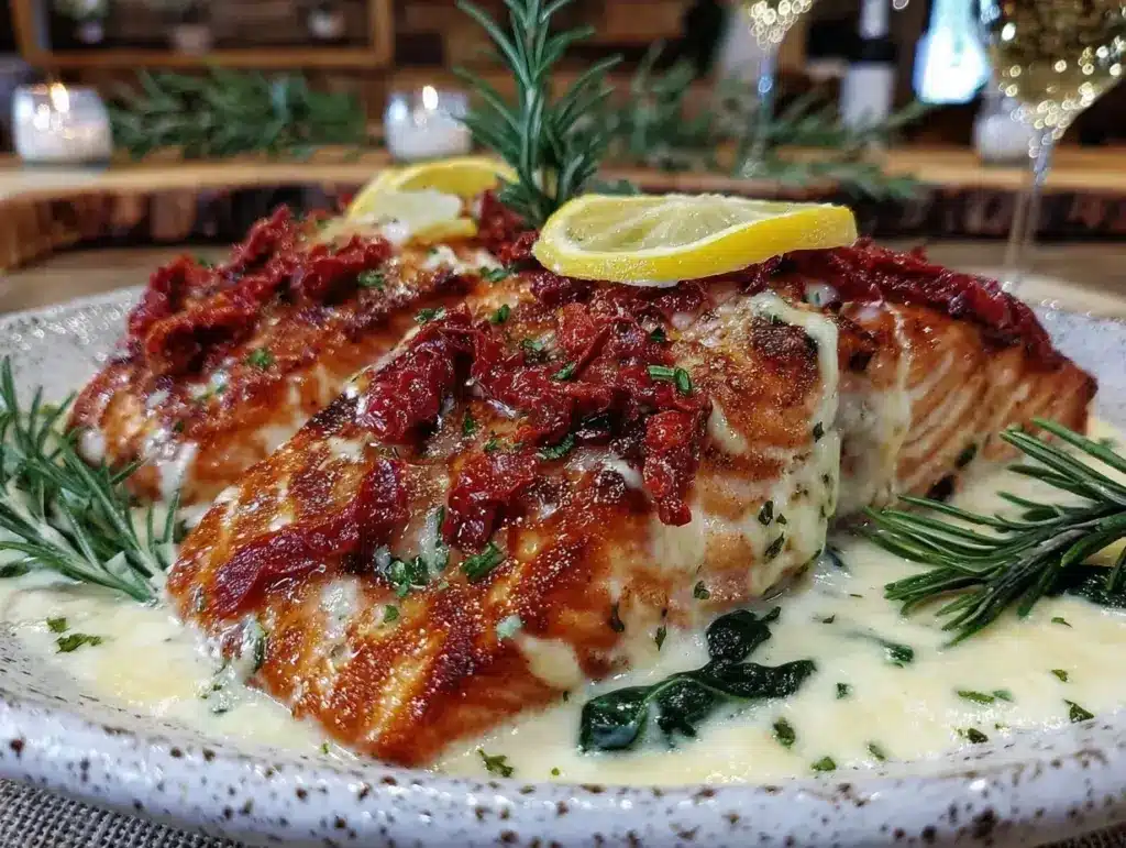 creamy tuscan salmon - featured image