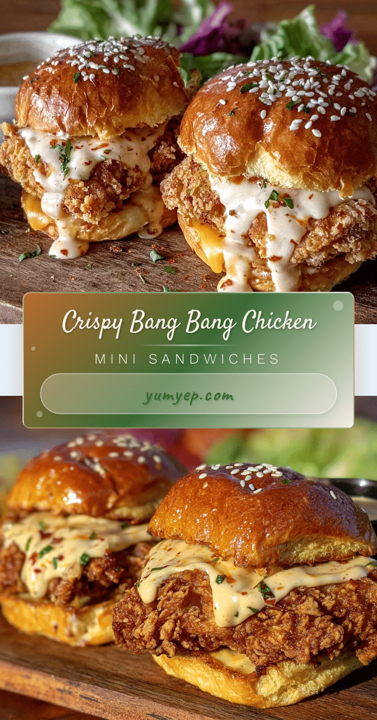 crispy bang bang chicken mini sandwiches recipe