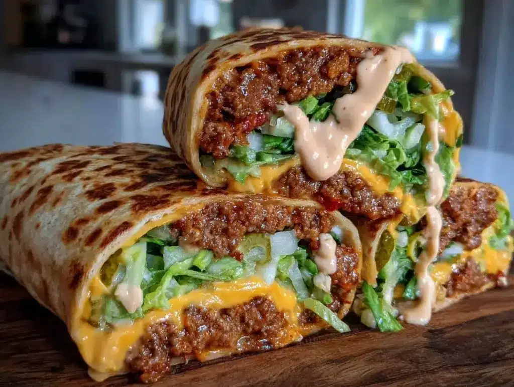 Crispy Big Mac Wraps - featured image