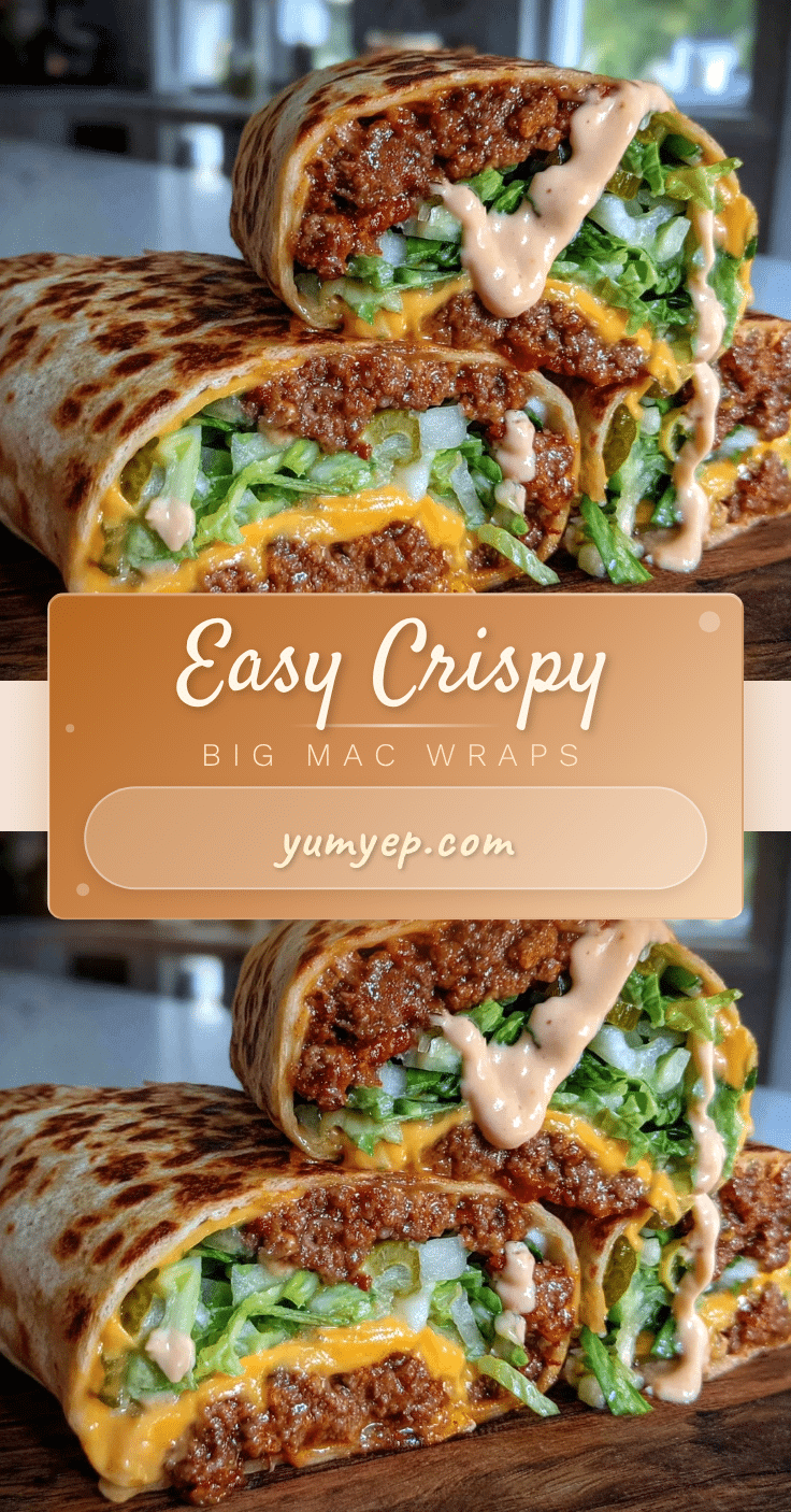 Crispy Big Mac Wraps recipe
