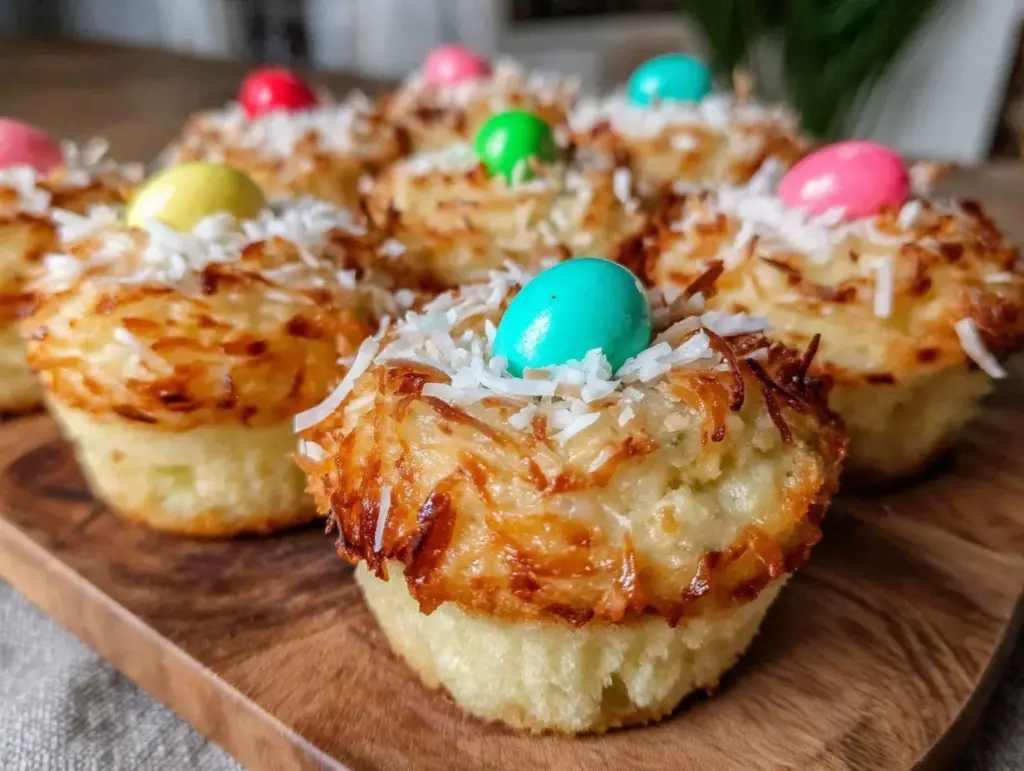 crispy birds nest cupcakes - featured image