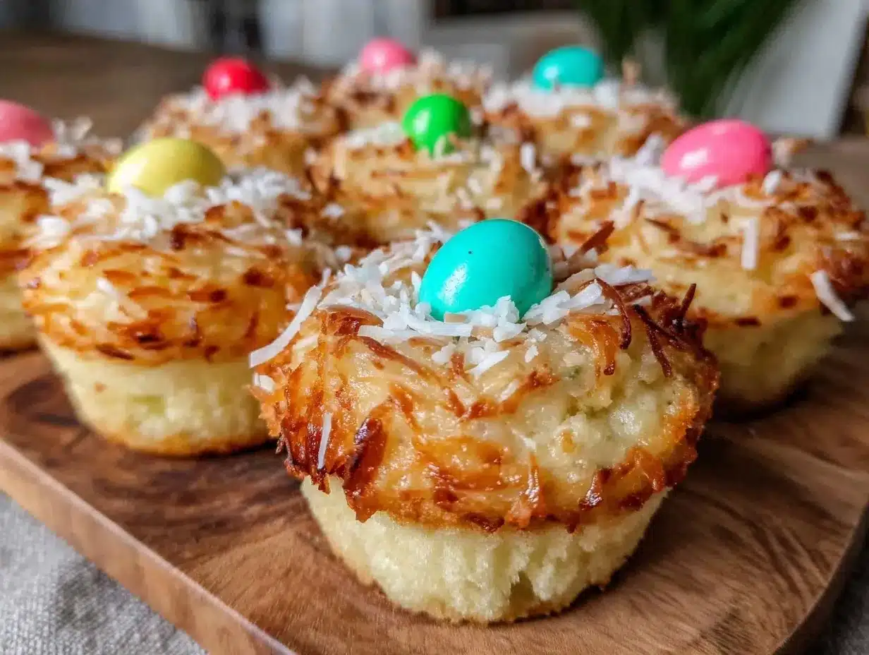crispy birds nest cupcakes preparation steps