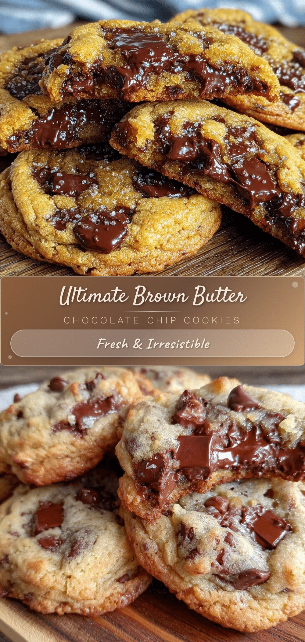 crispy brown butter chocolate chip cookies recipe