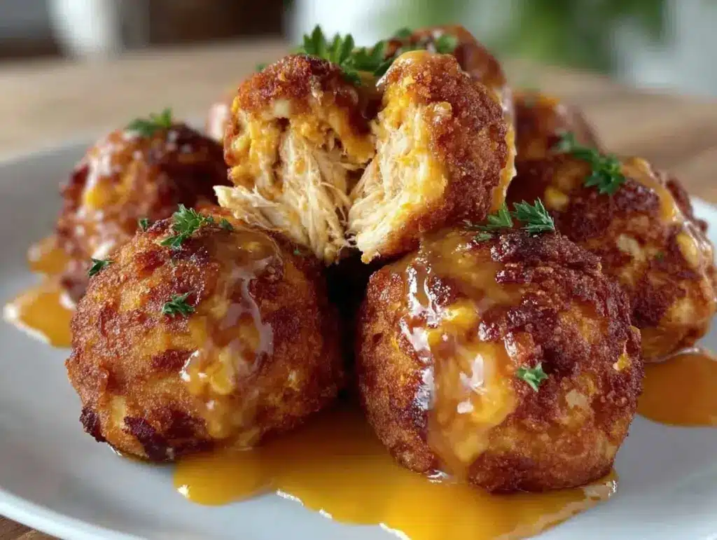 crispy buffalo chicken bombs - featured image